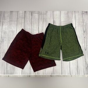 Bundle of 2 items Under Armour & Adidas  Red and Green Athletic Shorts/s…